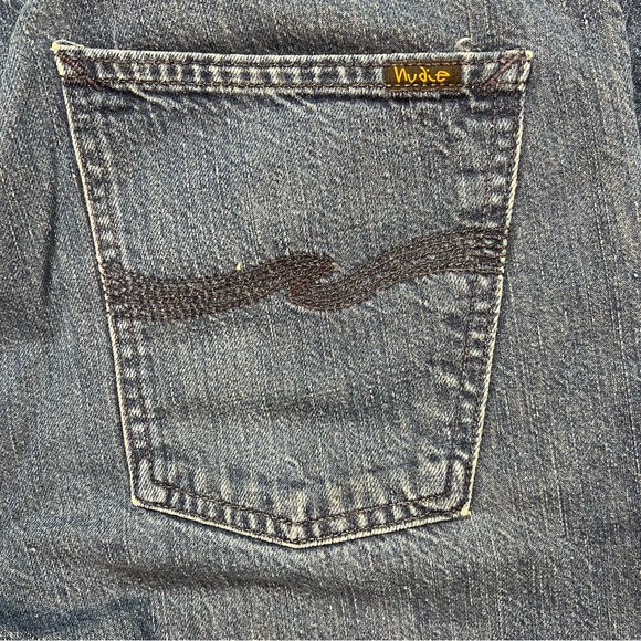 NUDIE Average Joe NJ1695 Organic Denim 32W 32L - Picture 8 of 13